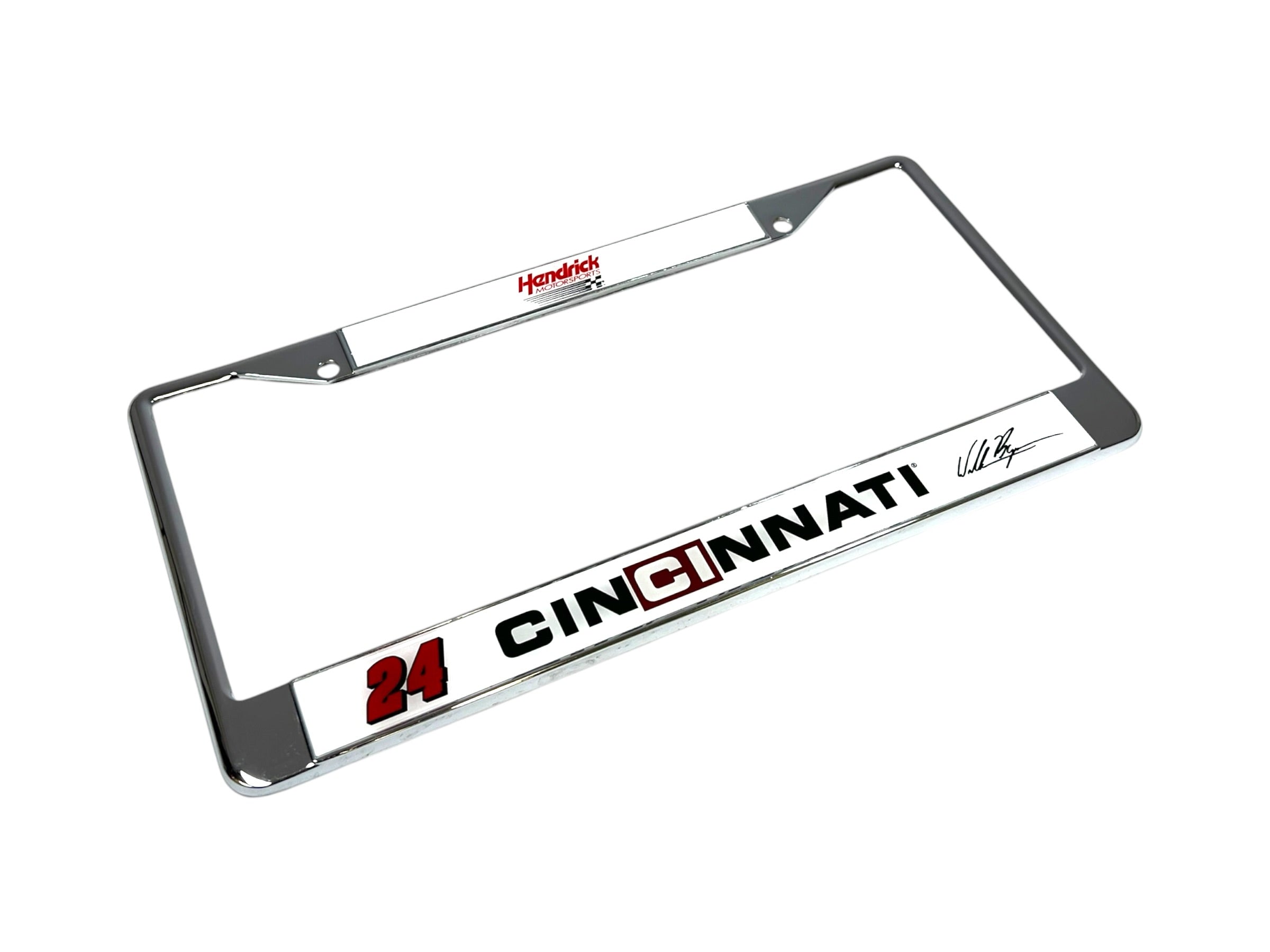 William Byron Cincinnati # & Sponsor Chrome License Plate Frame