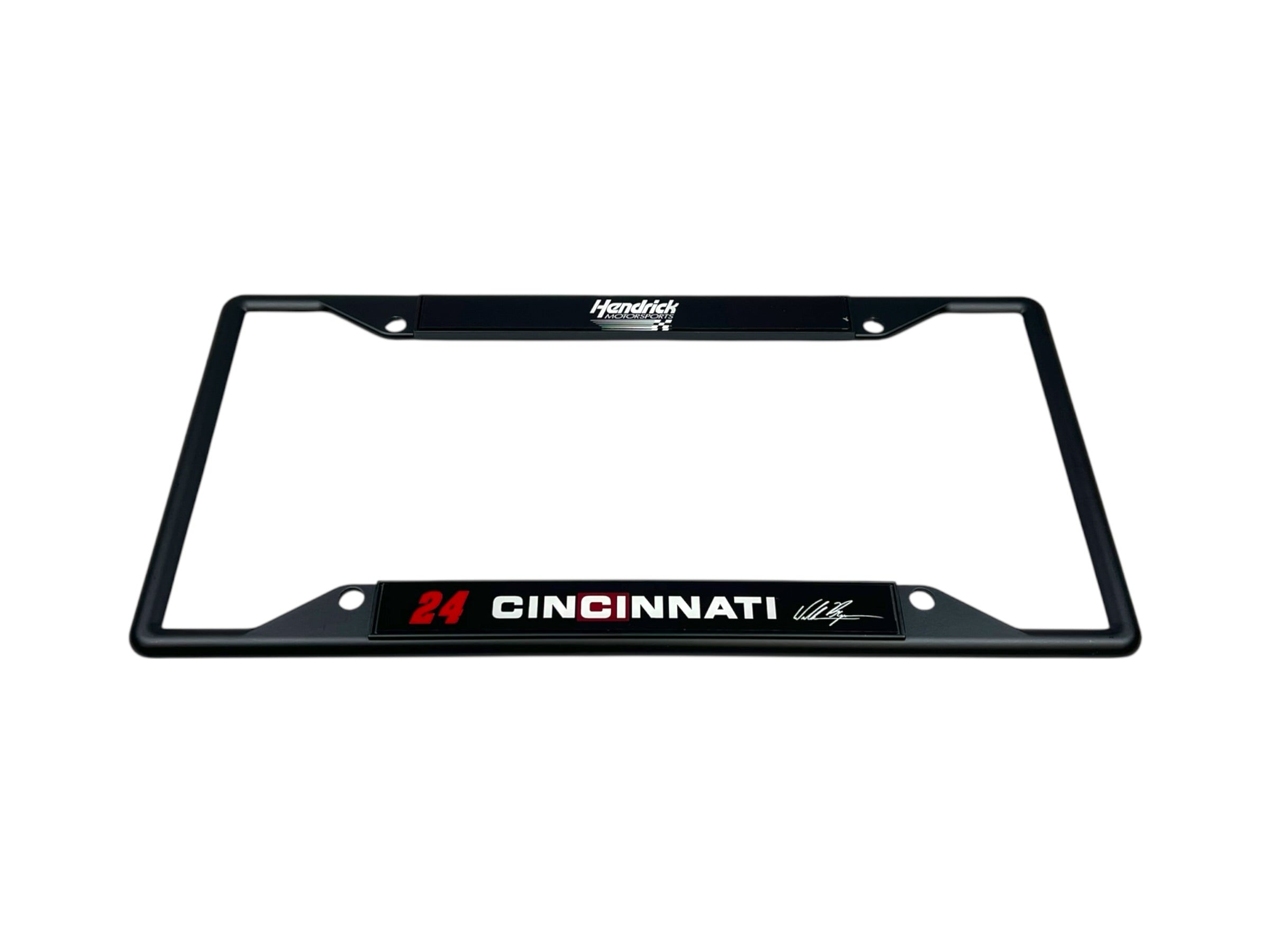 William Byron Cincinnati # & Sponsor Black License Plate Frame