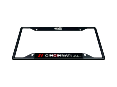 William Byron Cincinnati # & Sponsor Black License Plate Frame