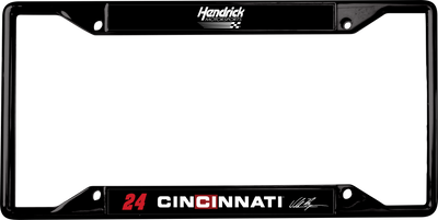 William Byron Cincinnati # & Sponsor Black License Plate Frame