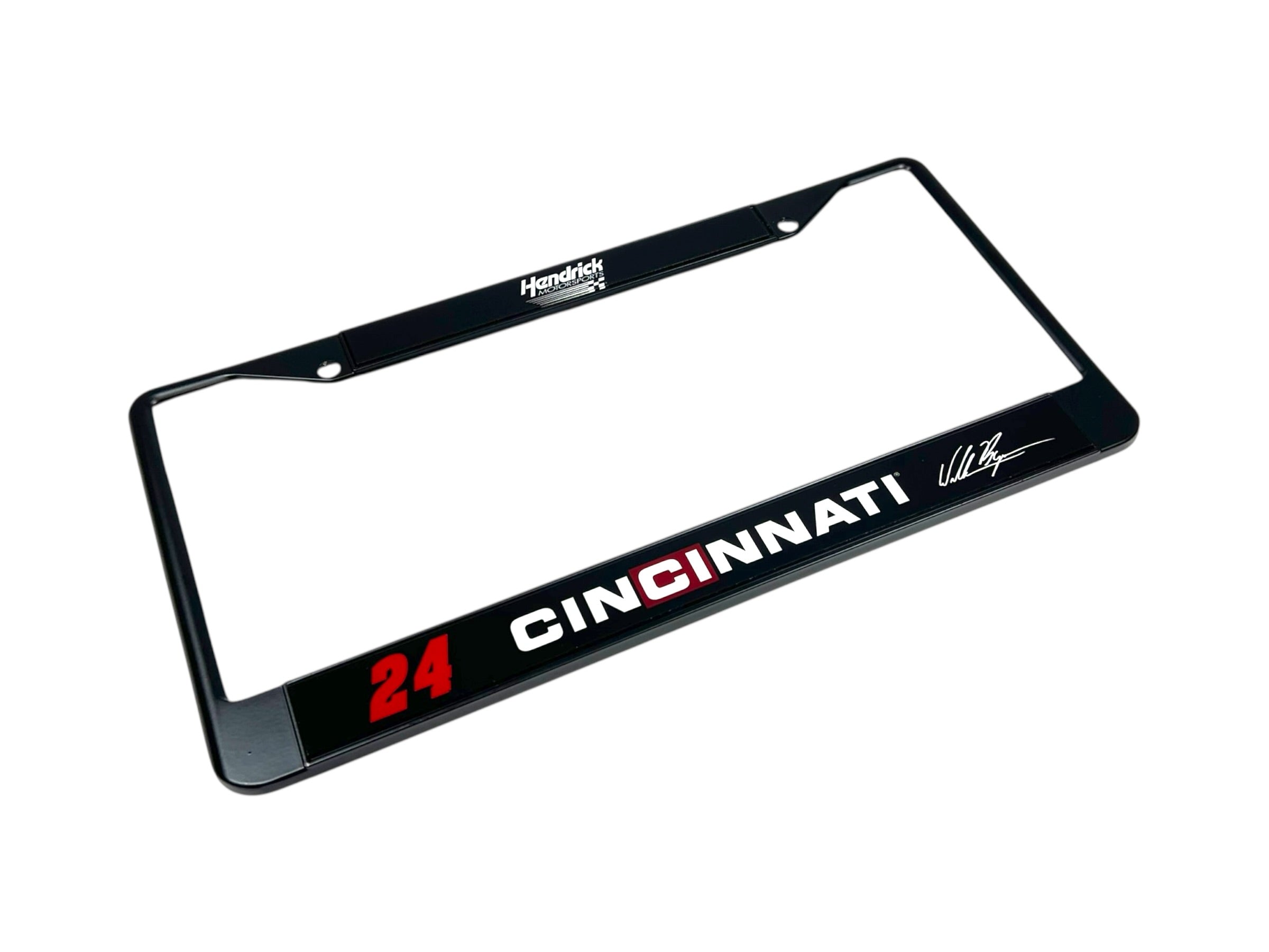 William Byron Cincinnati # & Sponsor Black License Plate Frame