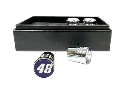 Alex Bowman Ally # Only Chrome Tapered Valve Stem Caps