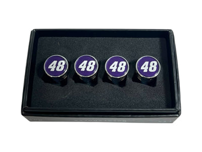 Alex Bowman Ally # Only Chrome Tapered Valve Stem Caps