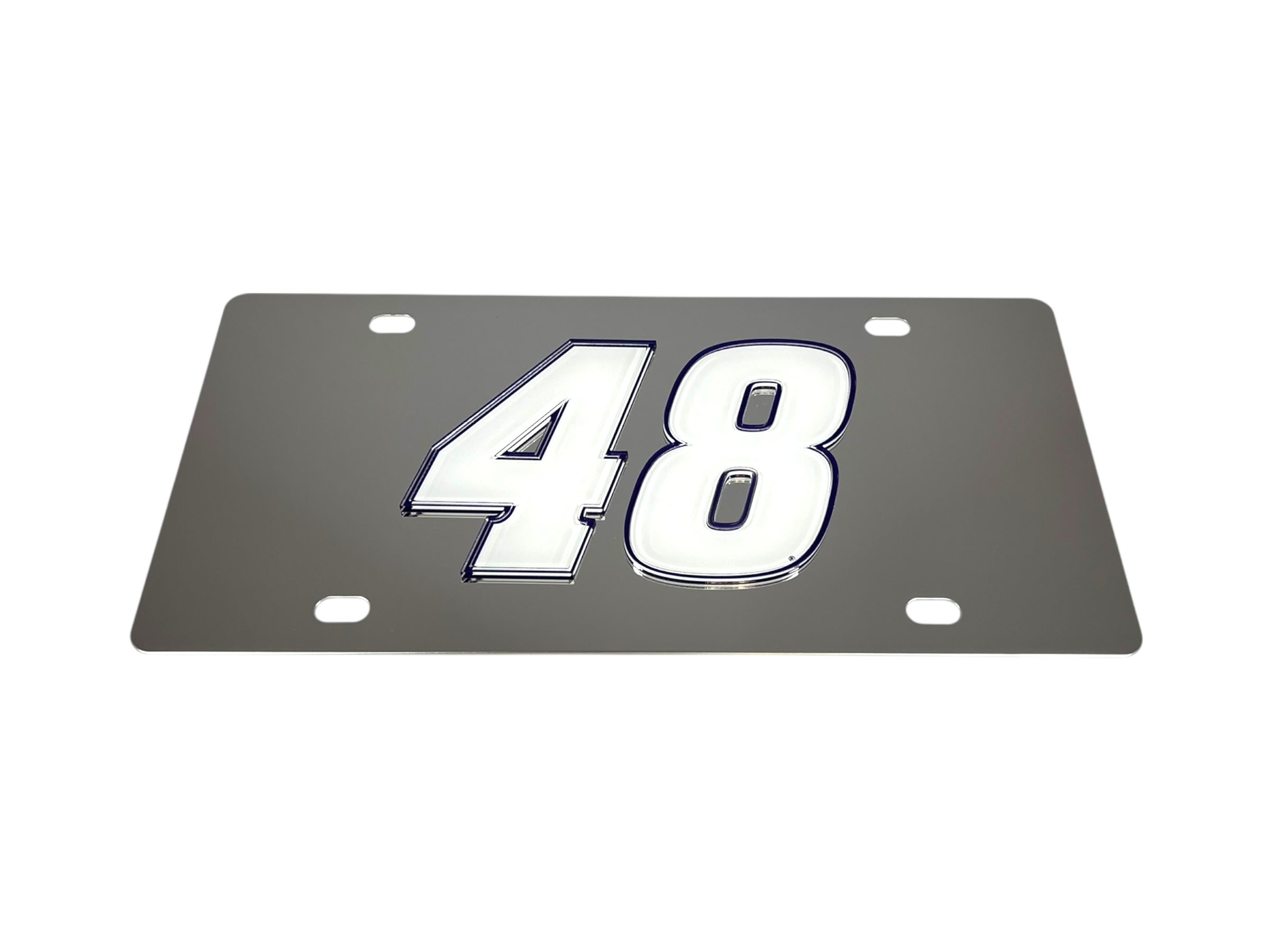 Alex Bowman Ally # Only Stainless Steel License Plate