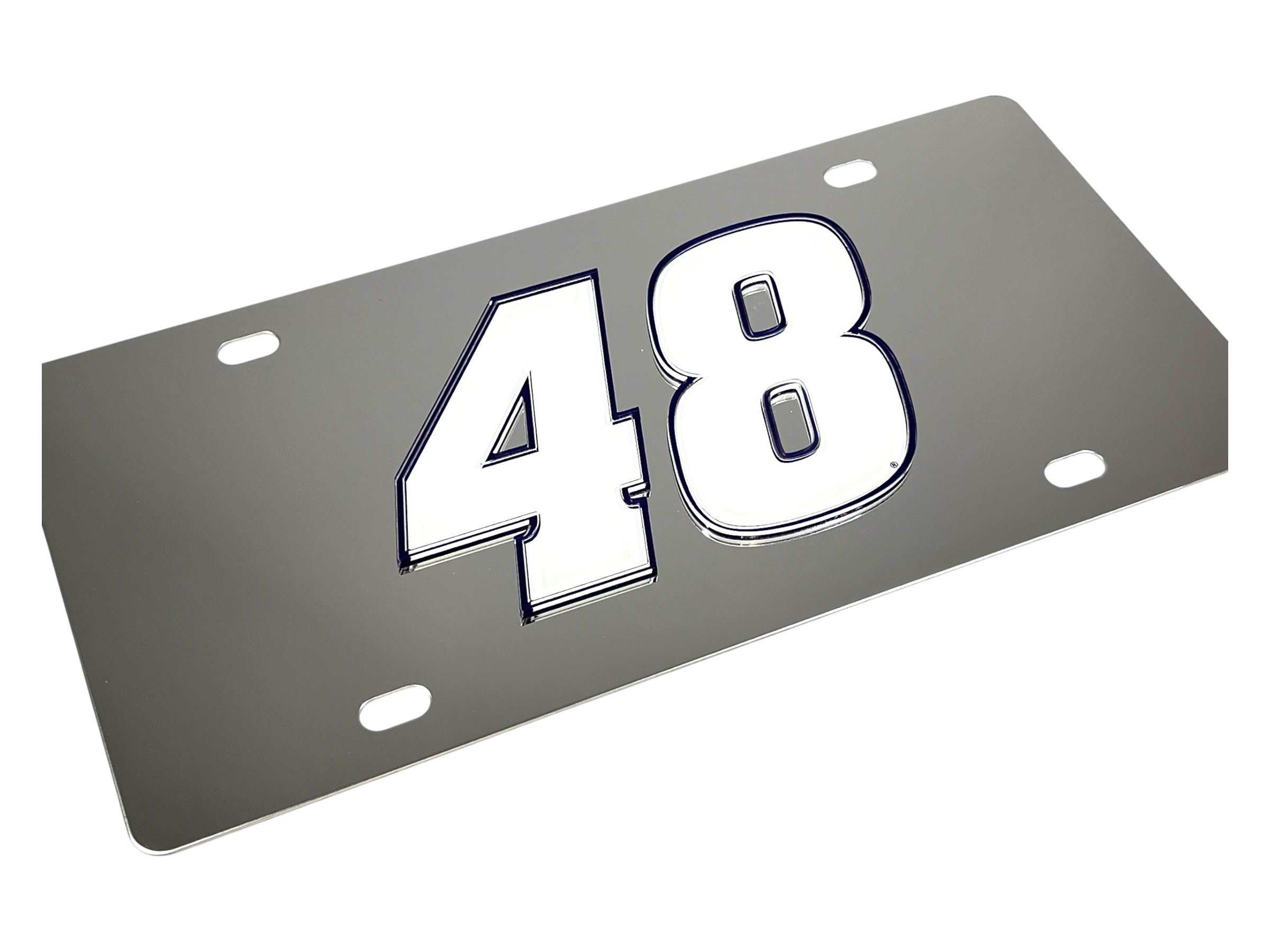 Alex Bowman Ally # Only Stainless Steel License Plate
