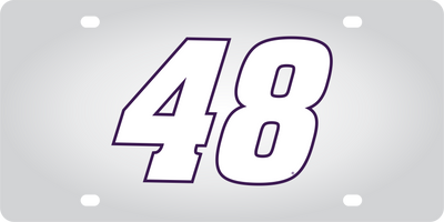 Alex Bowman Ally # Only Stainless Steel License Plate