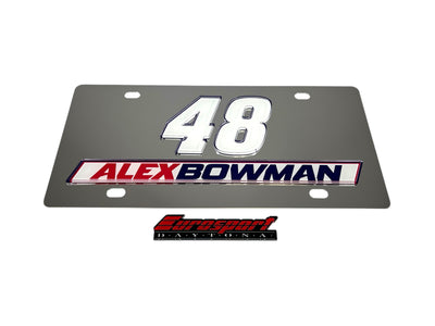 Alex Bowman Ally # & Name Rail Stainless Steel License Plate