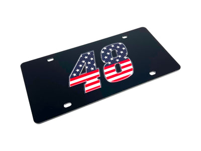 Alex Bowman Patriotic #48 Acrylic License Plate