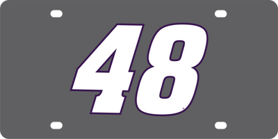 Alex Bowman Ally # Only Carbon Steel License Plate