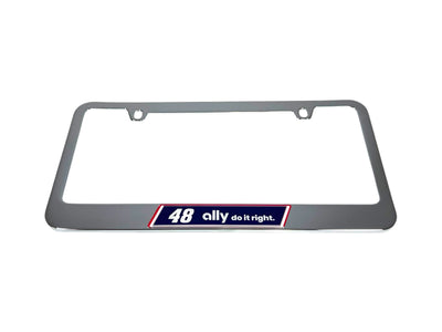 Alex Bowman Ally # & Sponsor Chrome License Plate Frame