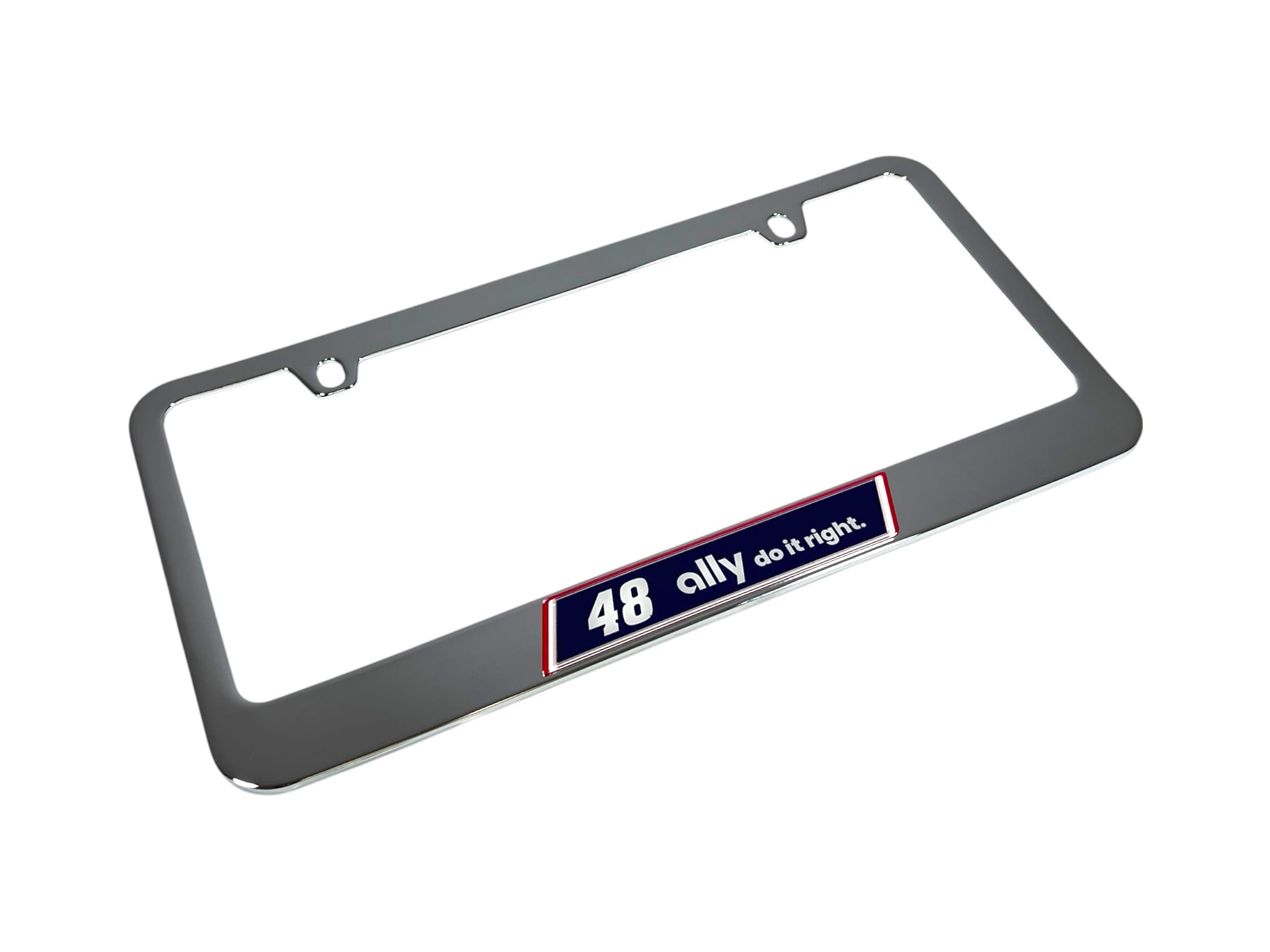 Alex Bowman Ally # & Sponsor Chrome License Plate Frame