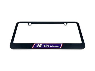Alex Bowman Ally # & Sponsor Black License Plate Frame