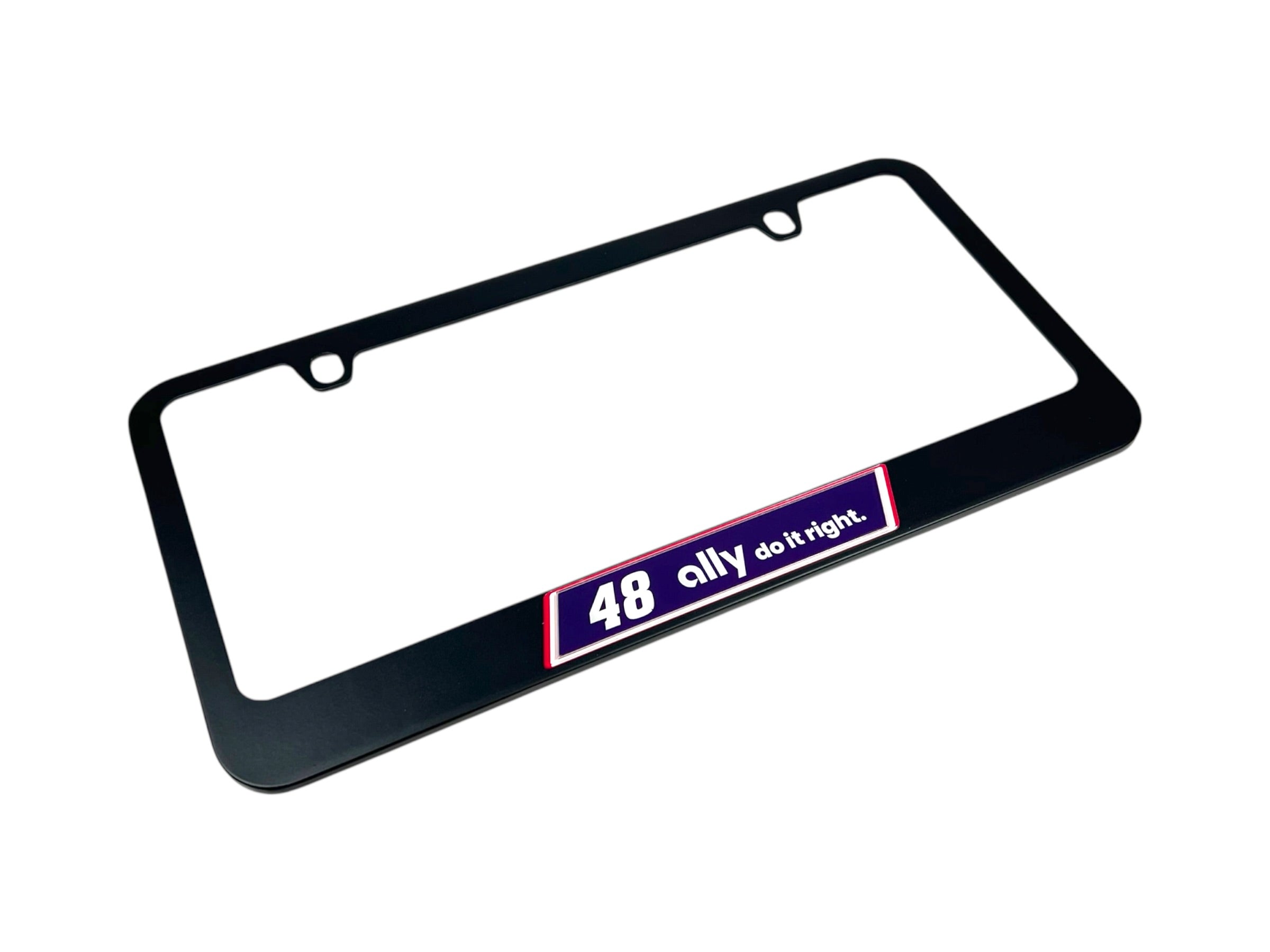 Alex Bowman Ally # & Sponsor Black License Plate Frame