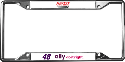 Alex Bowman Ally # & Sponsor Chrome License Plate Frame
