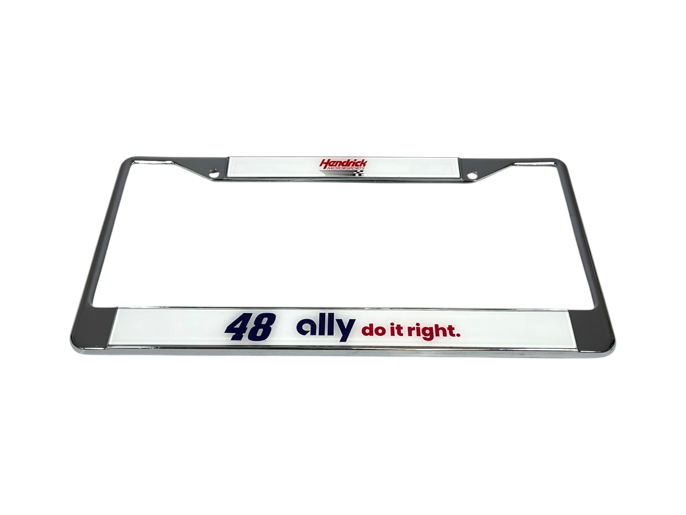 Alex Bowman Ally # & Sponsor Chrome License Plate Frame