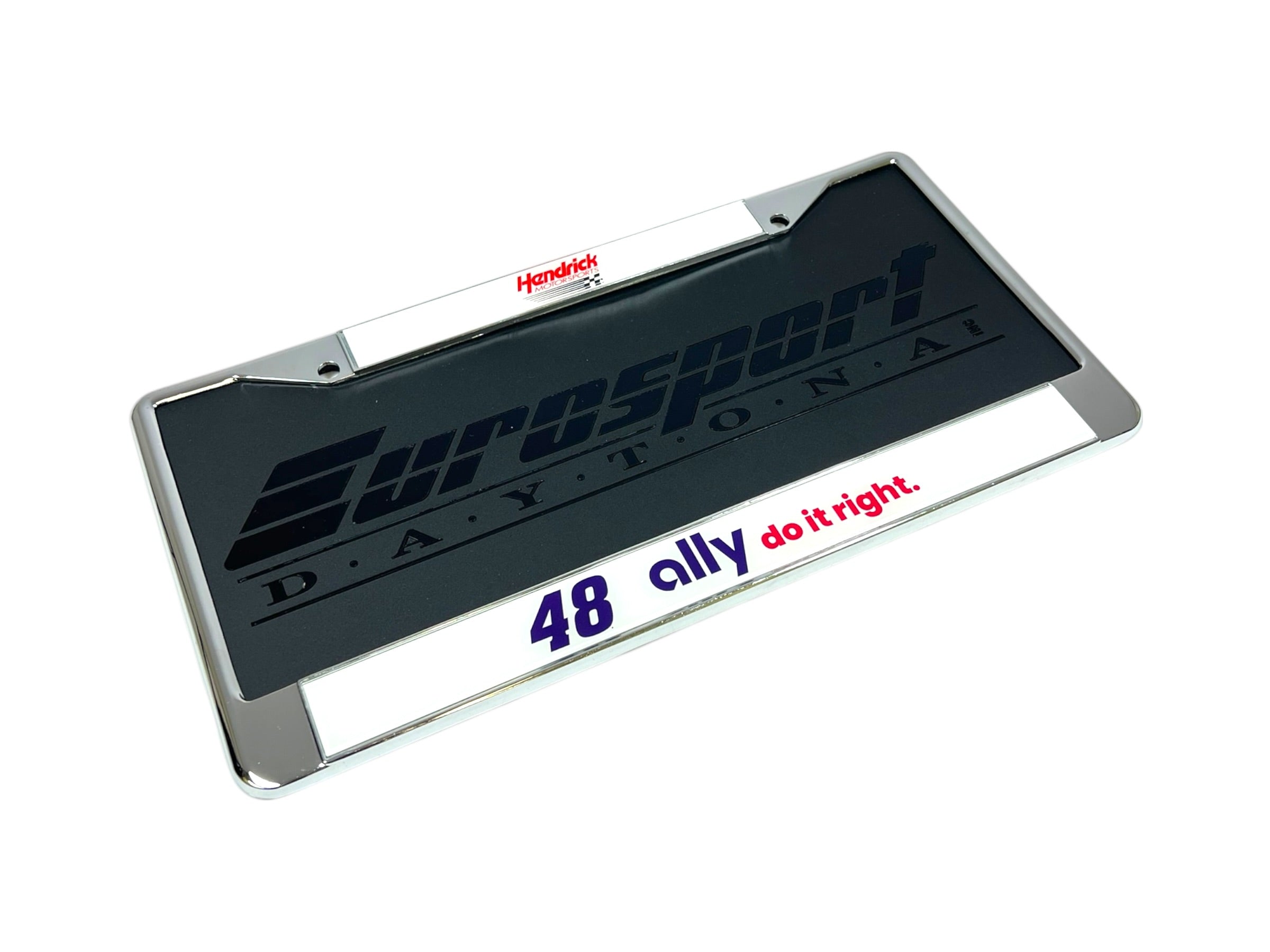 Alex Bowman Ally # & Sponsor Chrome License Plate Frame