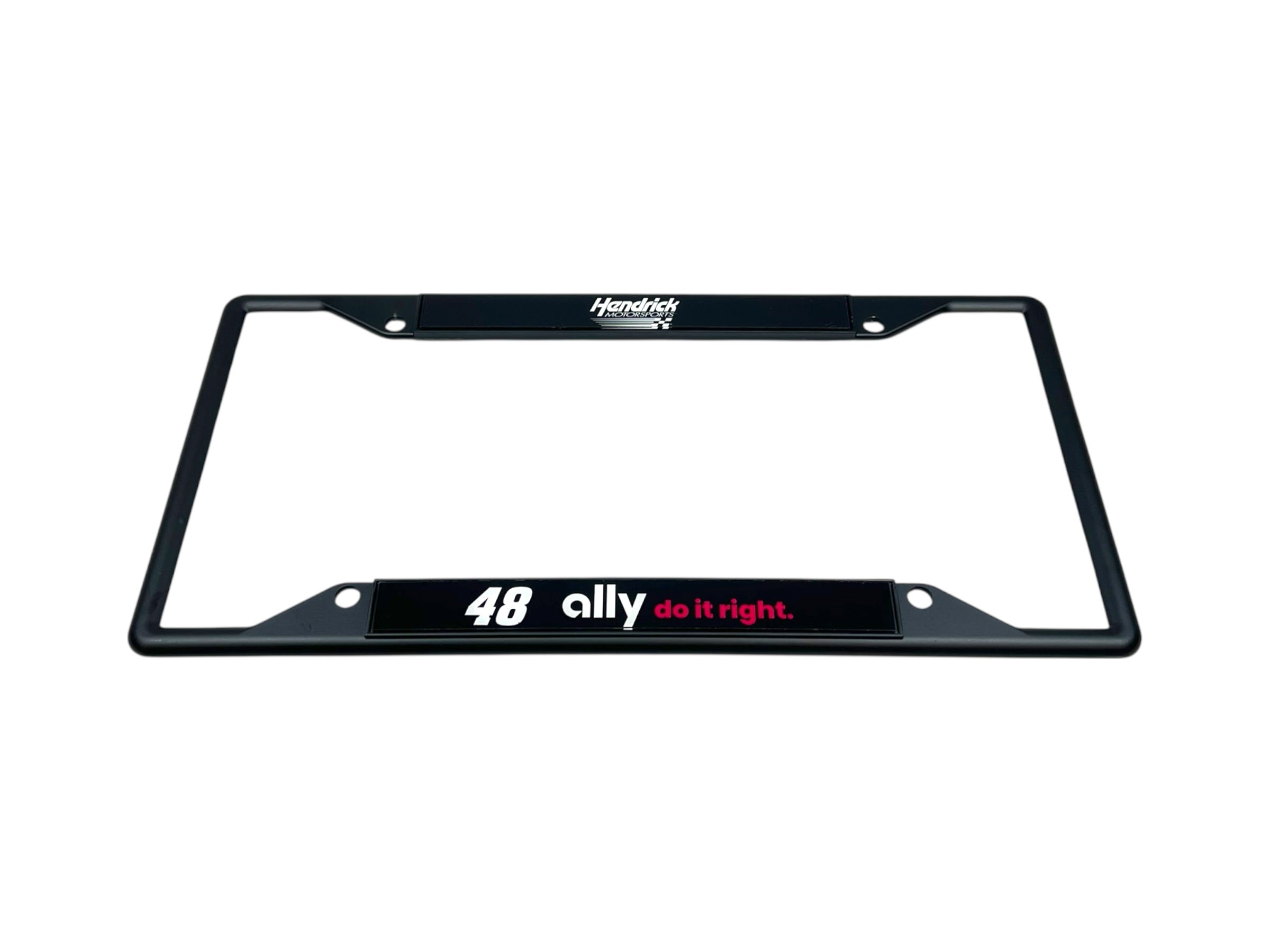 Alex Bowman Ally # & Sponsor Black License Plate Frame