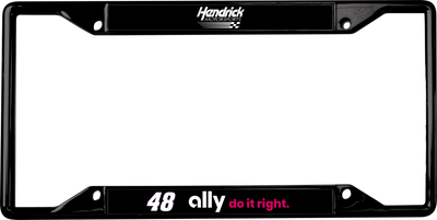 Alex Bowman Ally # & Sponsor Black License Plate Frame