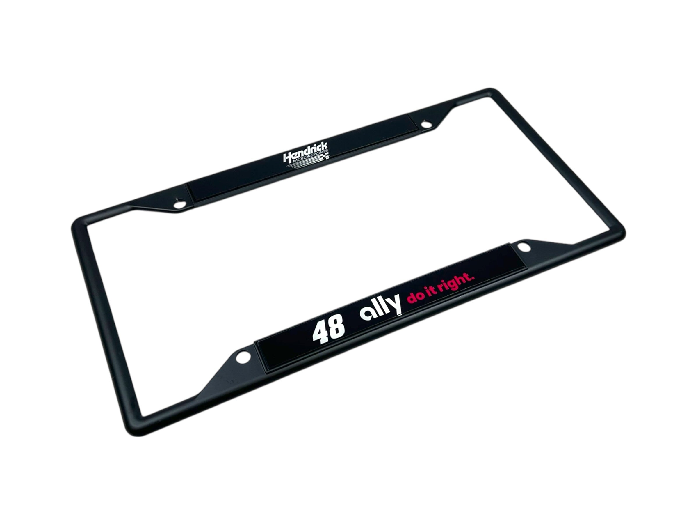 Alex Bowman Ally # & Sponsor Black License Plate Frame