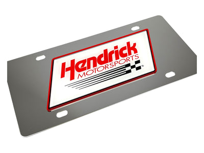 Hendrick Motorsports Stainless Steel License Plate