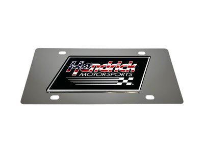 Hendrick Motorsports American Flag Stainless Steel License Plate