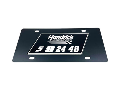 Hendrick Motorsports Team #'s Carbon Steel License Plate