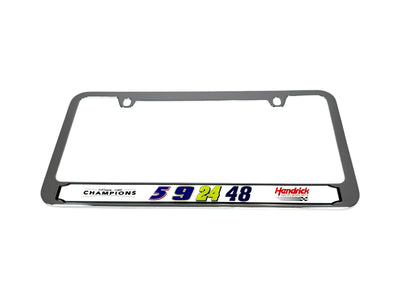 Hendrick Motorsports Team Numbers Chrome License Plate Frame