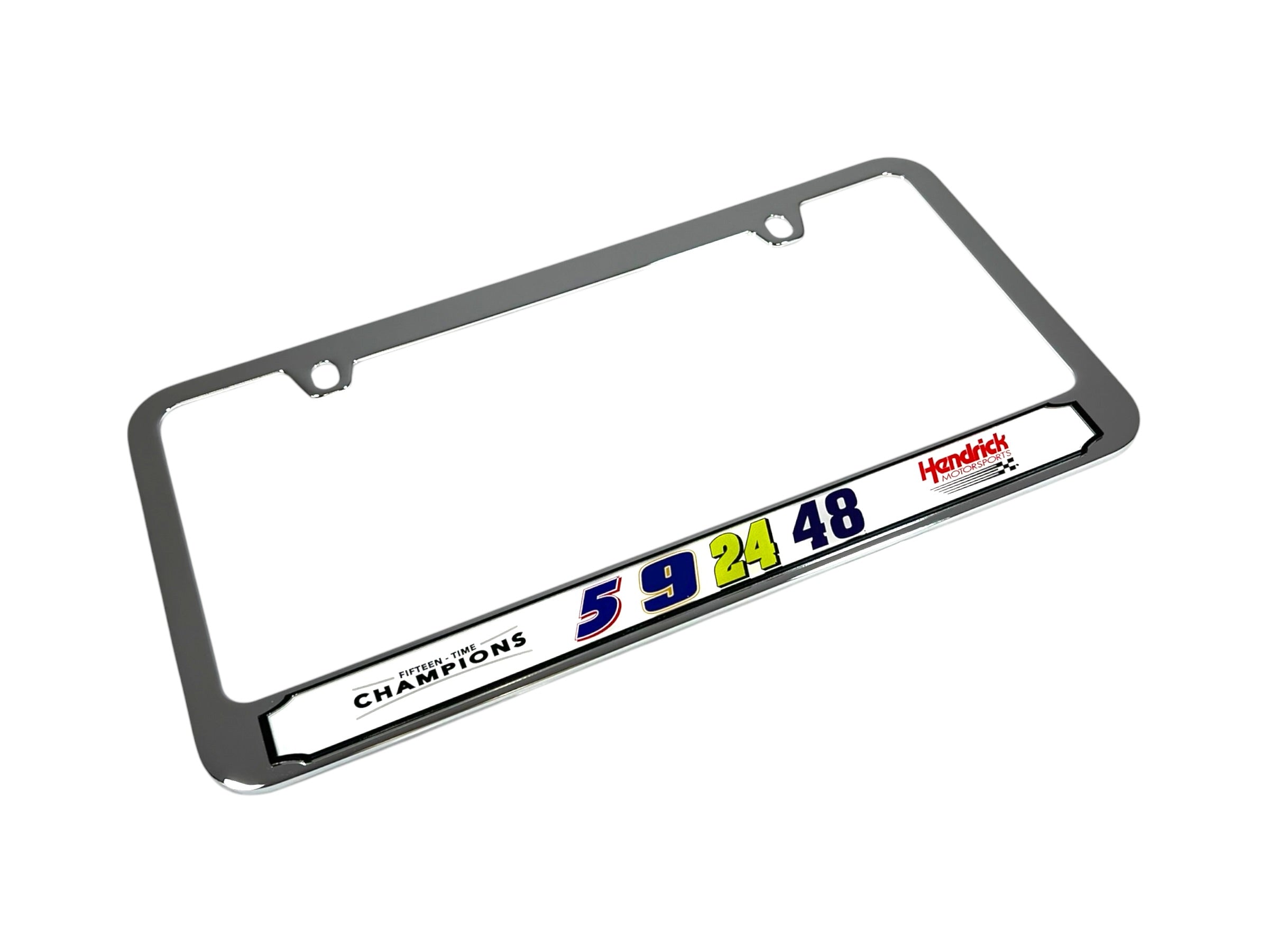 Hendrick Motorsports Team Numbers Chrome License Plate Frame