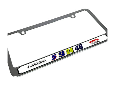Hendrick Motorsports Team Numbers Chrome License Plate Frame