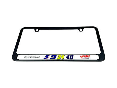 Hendrick Motorsports Team Numbers Black License Plate Frame