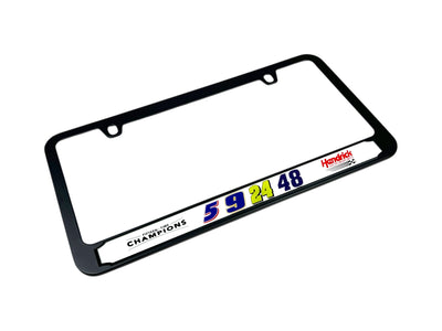 Hendrick Motorsports Team Numbers Black License Plate Frame