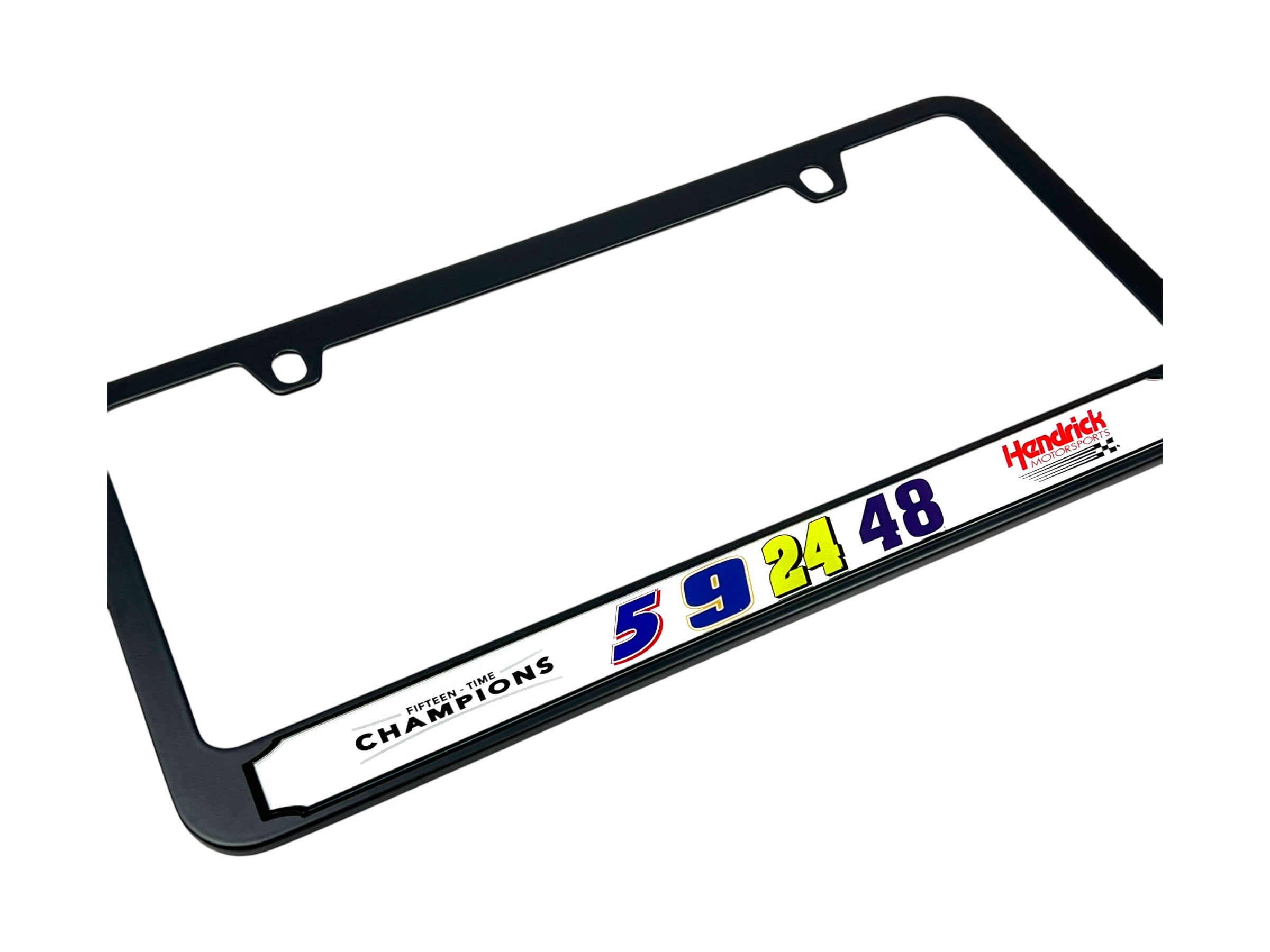 Hendrick Motorsports Team Numbers Black License Plate Frame