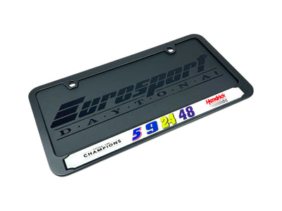 Hendrick Motorsports Team Numbers Black License Plate Frame