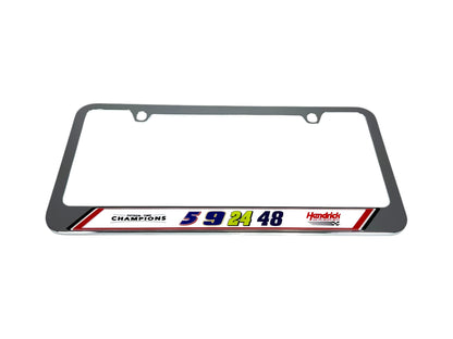 Hendrick Motorsports Team Numbers Chrome License Plate Frame