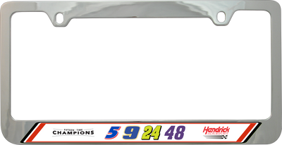 Hendrick Motorsports Team Numbers Chrome License Plate Frame