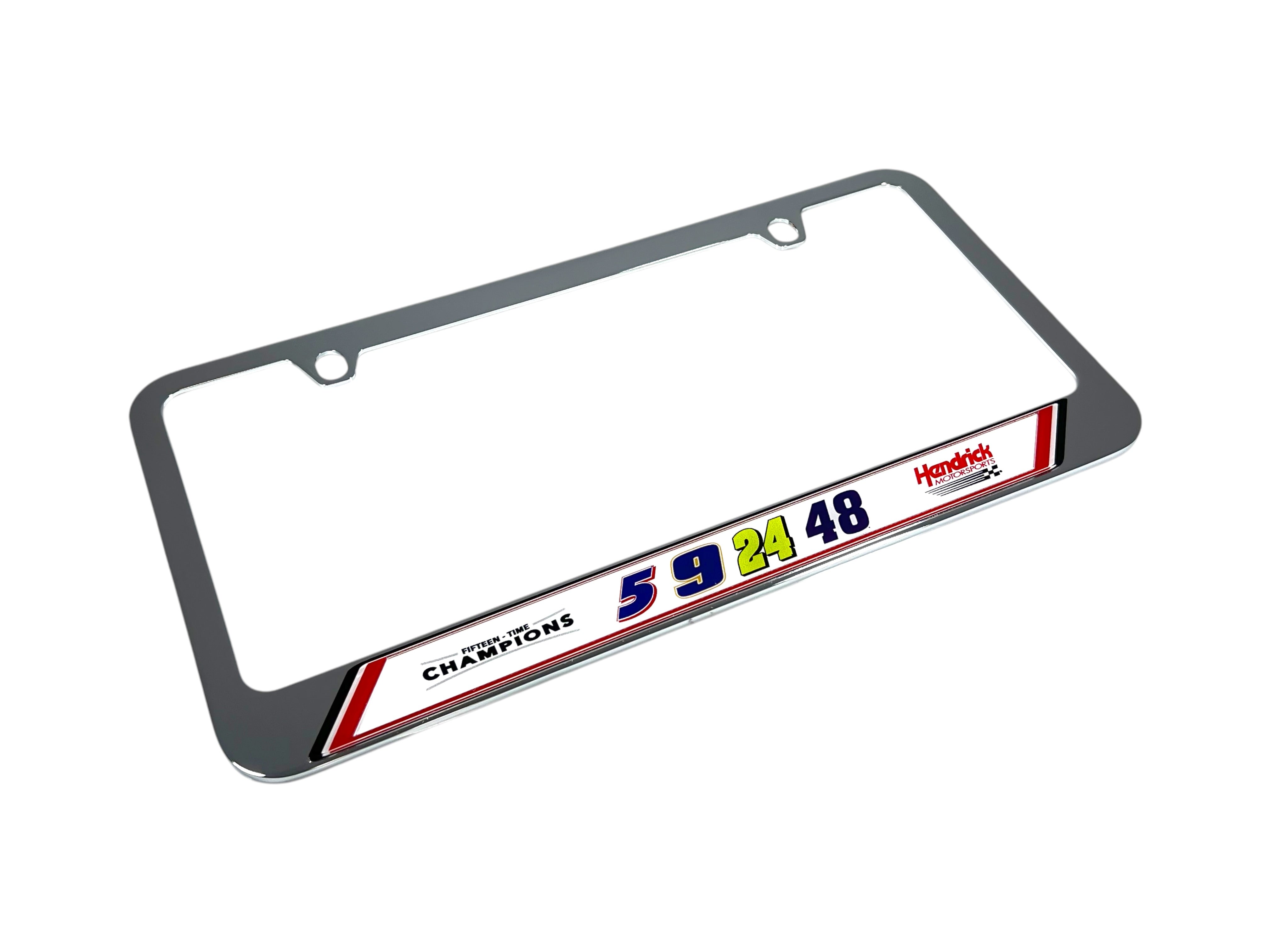 Hendrick Motorsports Team Numbers Chrome License Plate Frame