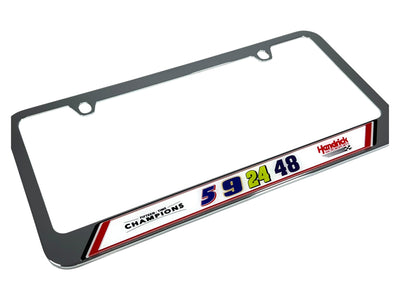 Hendrick Motorsports Team Numbers Chrome License Plate Frame