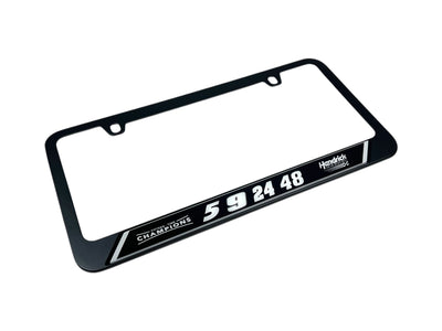 Hendrick Motorsports Team Numbers Black License Plate Frame