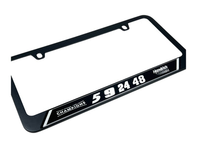 Hendrick Motorsports Team Numbers Black License Plate Frame