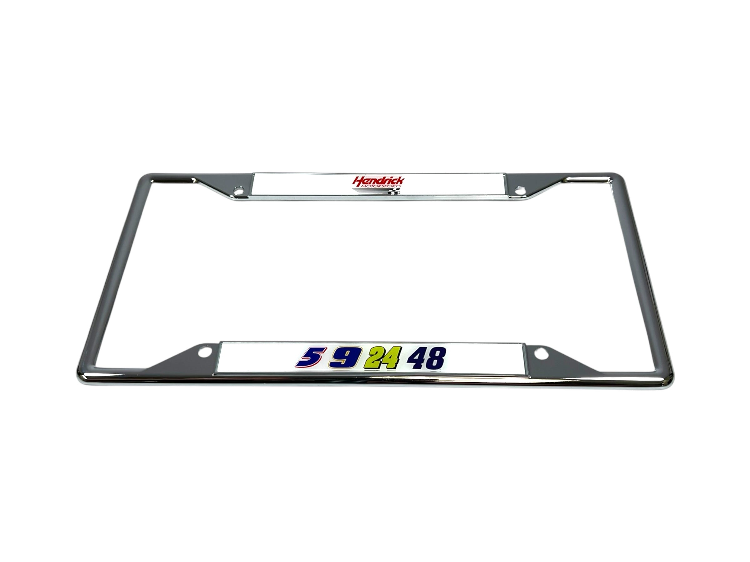 Hendrick Motorsports Team Numbers Chrome License Plate Frame