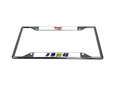 Hendrick Motorsports Team Numbers Chrome License Plate Frame