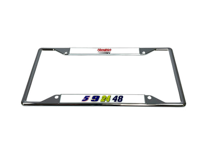 Hendrick Motorsports Team Numbers Chrome License Plate Frame
