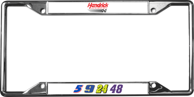 Hendrick Motorsports Team Numbers Chrome License Plate Frame