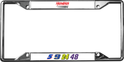 Hendrick Motorsports Team Numbers Chrome License Plate Frame