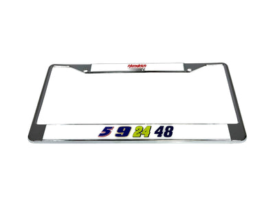 Hendrick Motorsports Team Numbers Chrome License Plate Frame