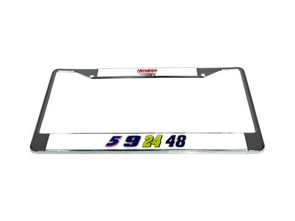 Hendrick Motorsports Team Numbers Chrome License Plate Frame