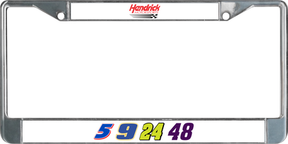 Hendrick Motorsports Team Numbers Chrome License Plate Frame