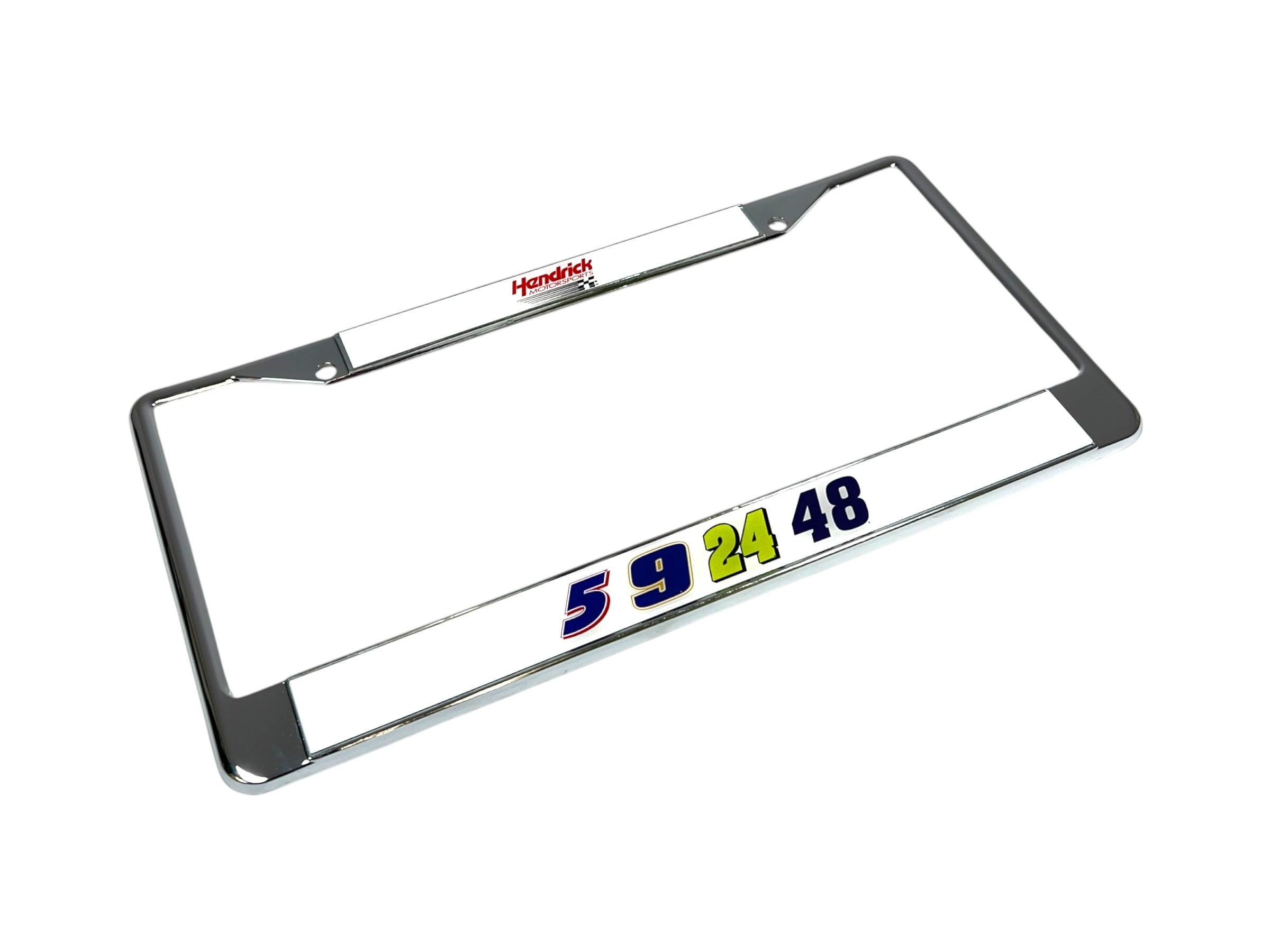 Hendrick Motorsports Team Numbers Chrome License Plate Frame