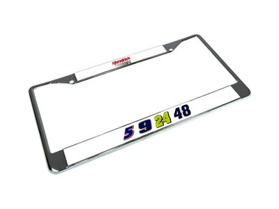 Hendrick Motorsports Team Numbers Chrome License Plate Frame