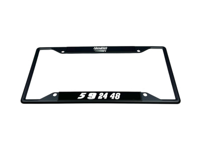 Hendrick Motorsports Team Numbers Black License Plate Frame